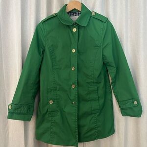 Banana Republic Green Women's Button-Front Coat